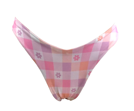 Serene Bottom-Pastel Check/Baby Pink