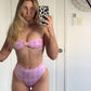 Rise Bottom-Pastel Check/Baby Pink