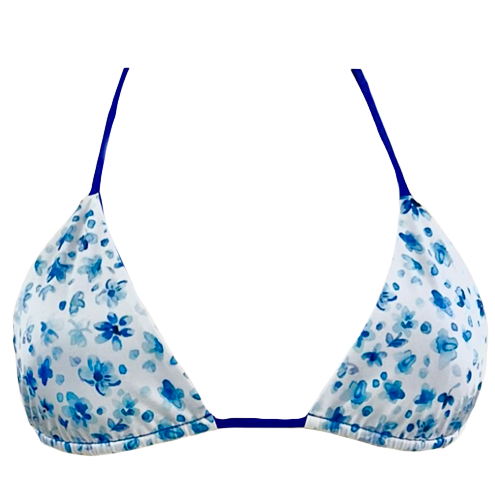 Breathe Top-Ditsy Dream/Royal Blue