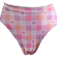 Rise Bottom-Pastel Check/Baby Pink