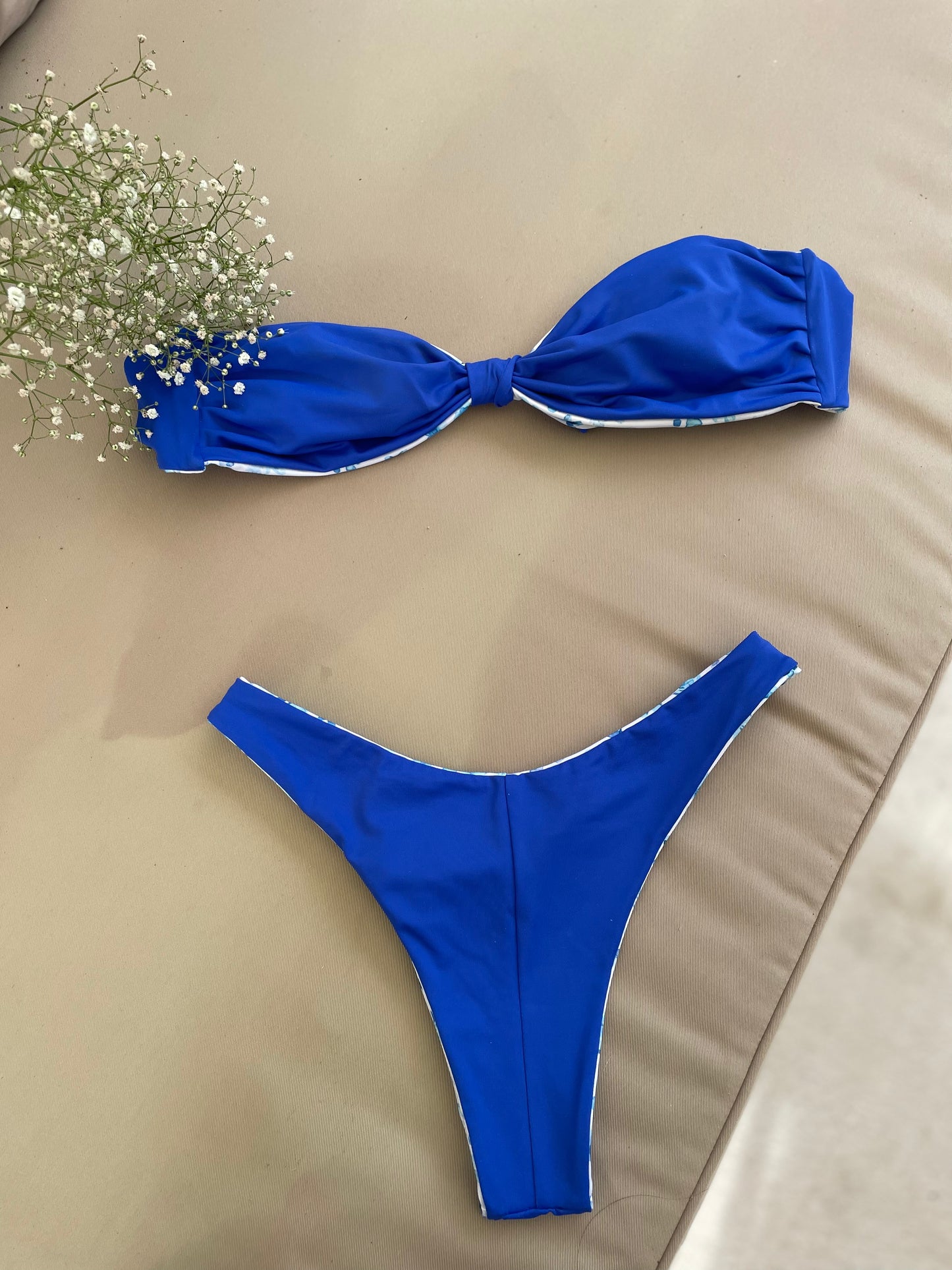 Serene Bottom-Ditsy Dream/Royal Blue